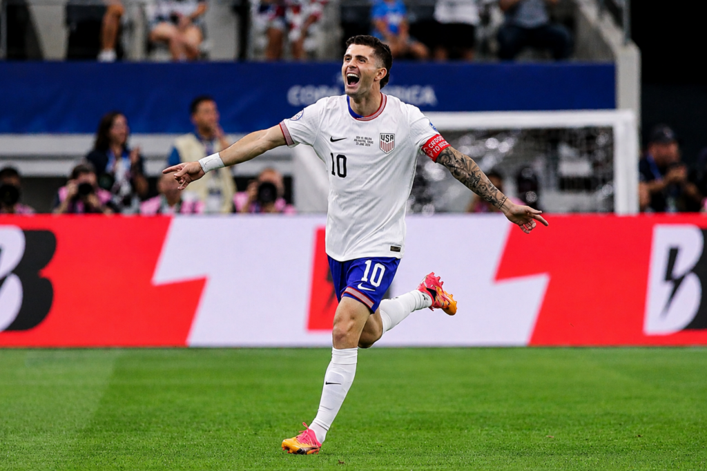 Christian Pulisic representing United States in 2026 World Cup